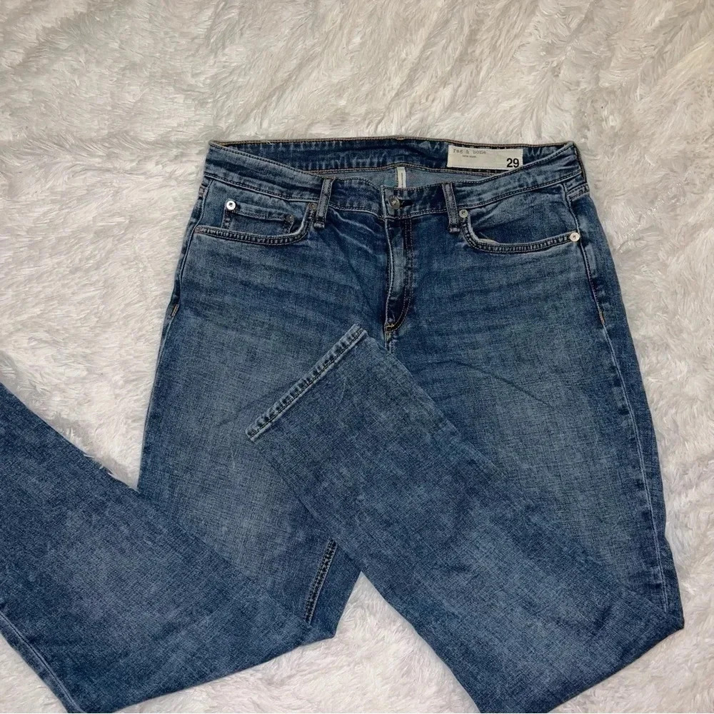 Rag & Bone Dre Low Rise Slim Boyfriend Jeans size 29 Straight Leg Denim Pants